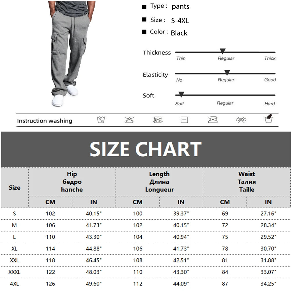 Mens plain casual joggers