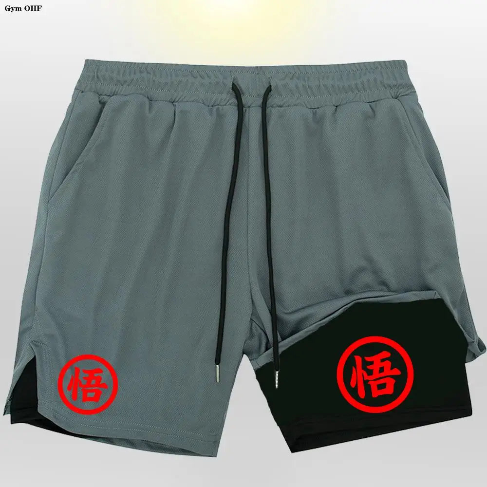 Graphic Goku Anime Running Shorts