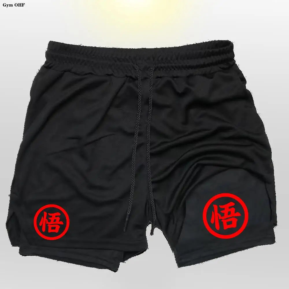 Graphic Goku Anime Running Shorts