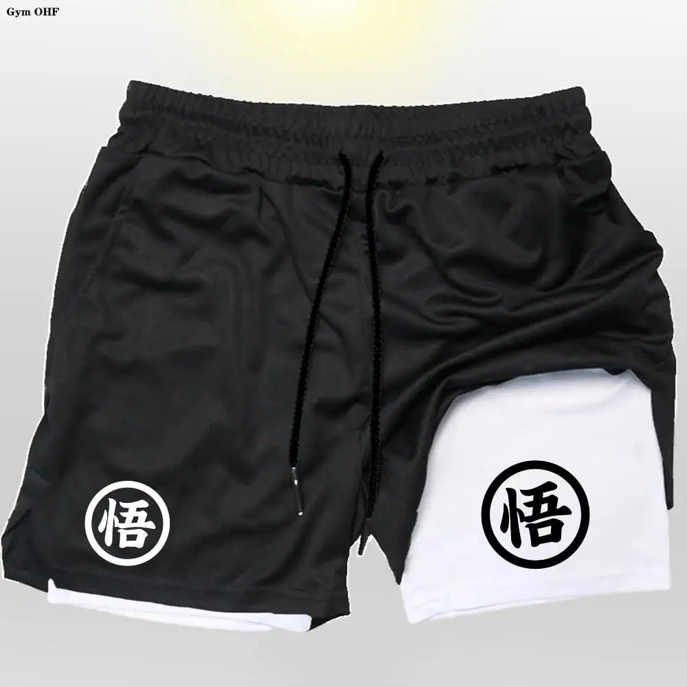 Graphic Goku Anime Running Shorts