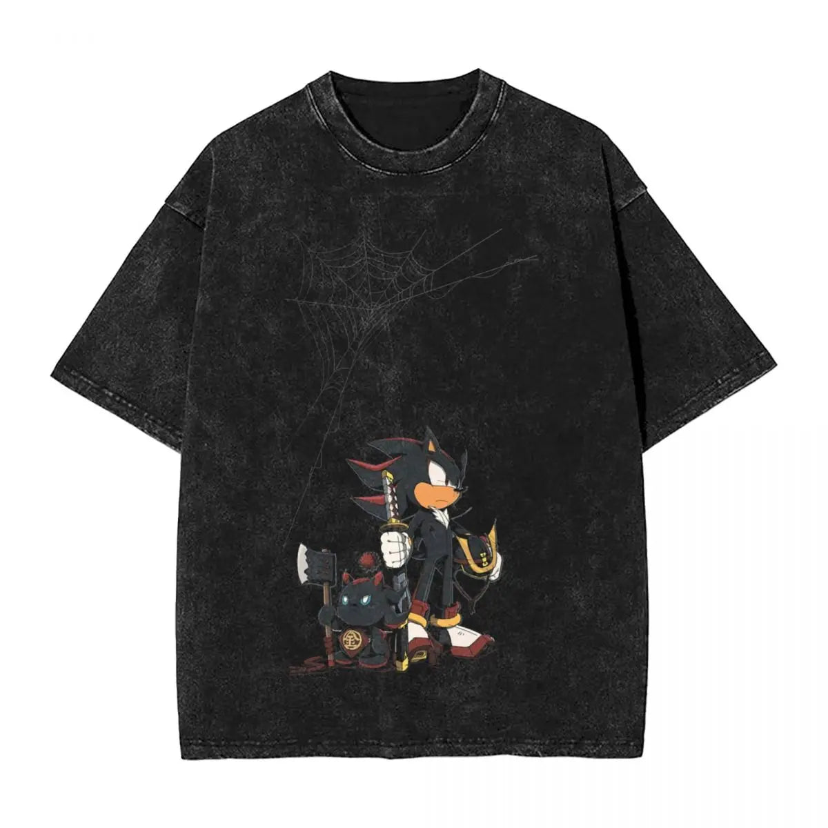 Graphic Hedgehog Shadow T-shirt 100% Cotton streetwear