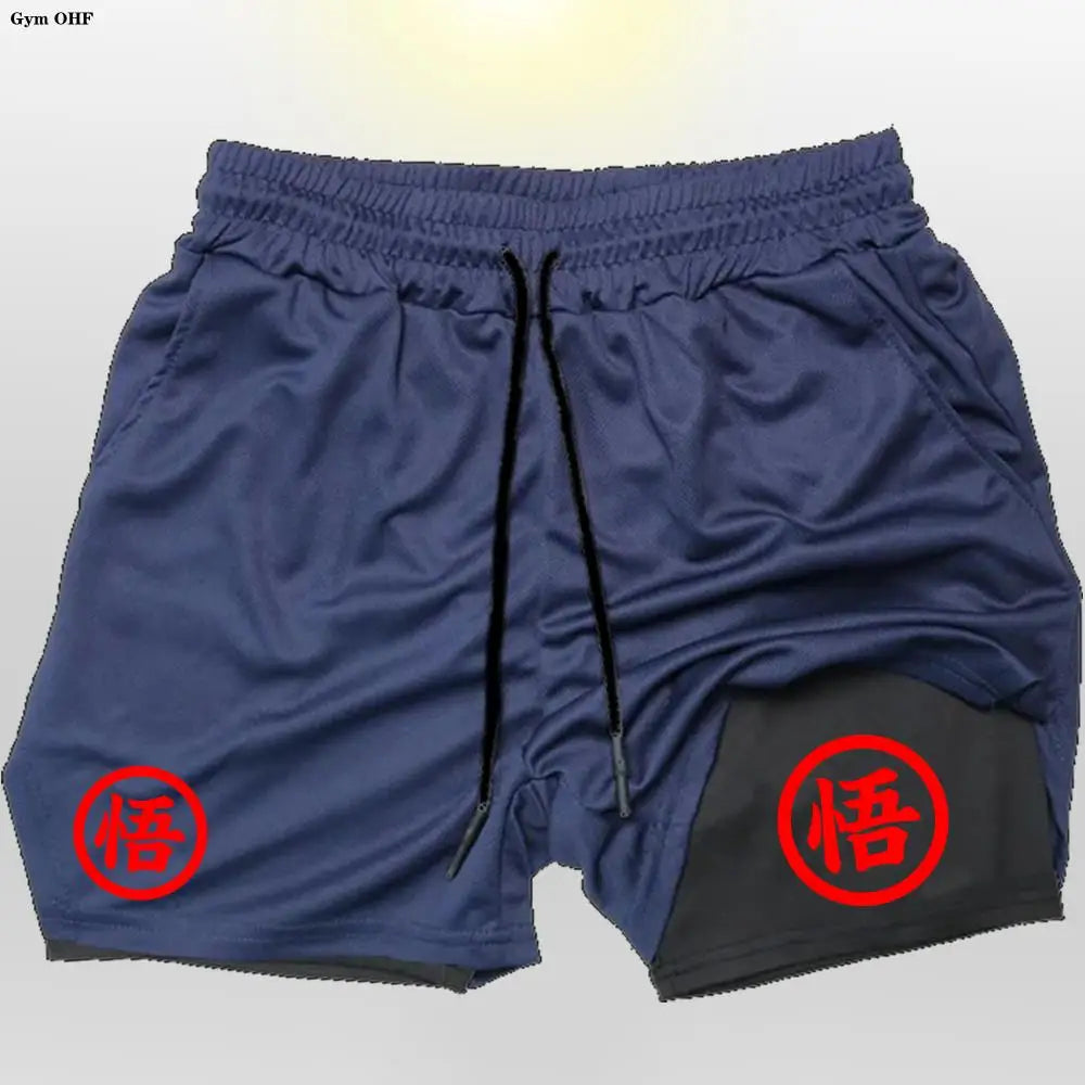 Graphic Goku Anime Running Shorts