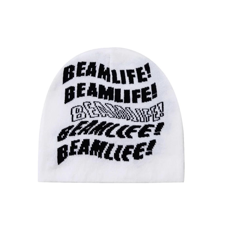 Beanie Y2k Knitted Letter Hip Hop Streetwear Wool