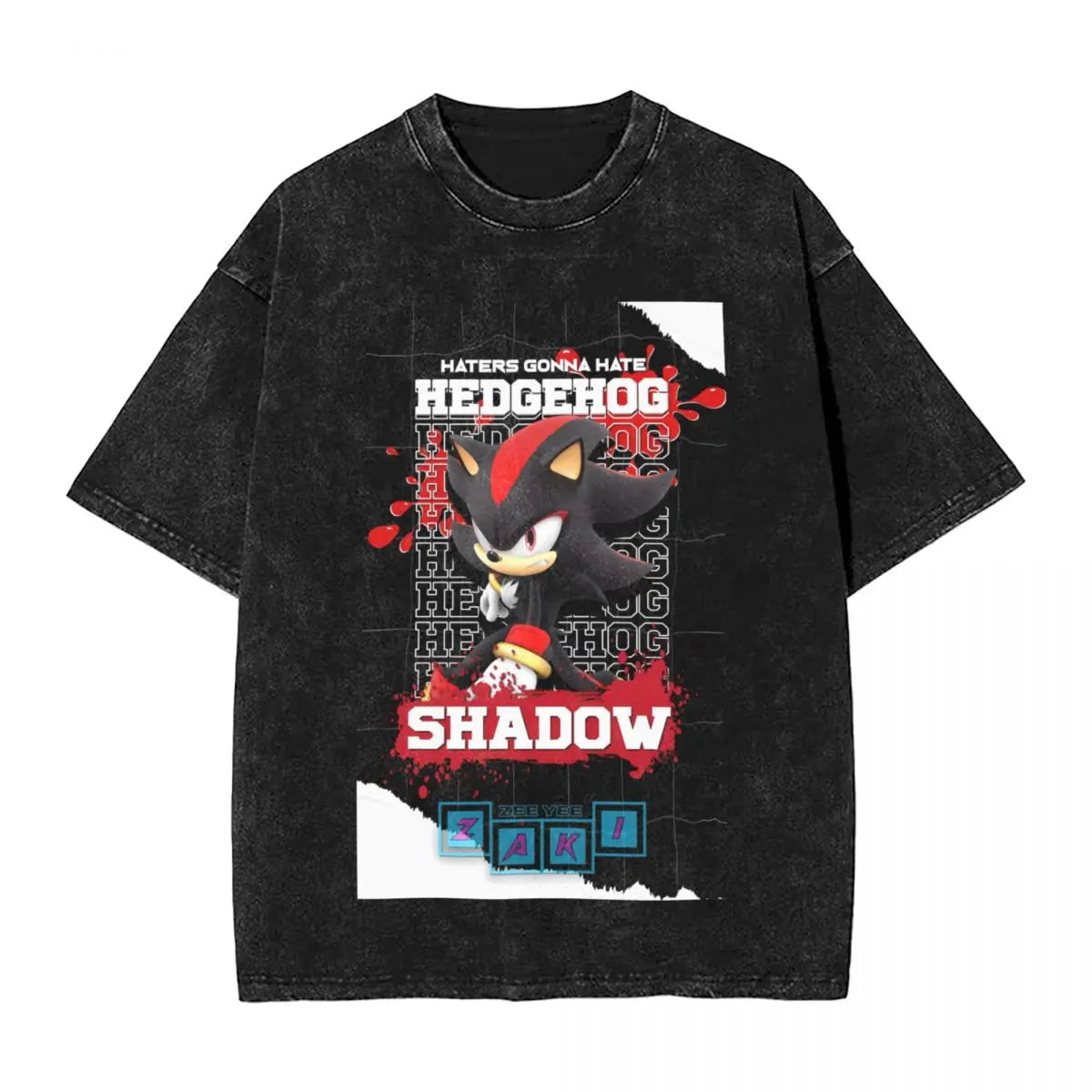 Graphic Hedgehog Shadow T-shirt 100% Cotton streetwear