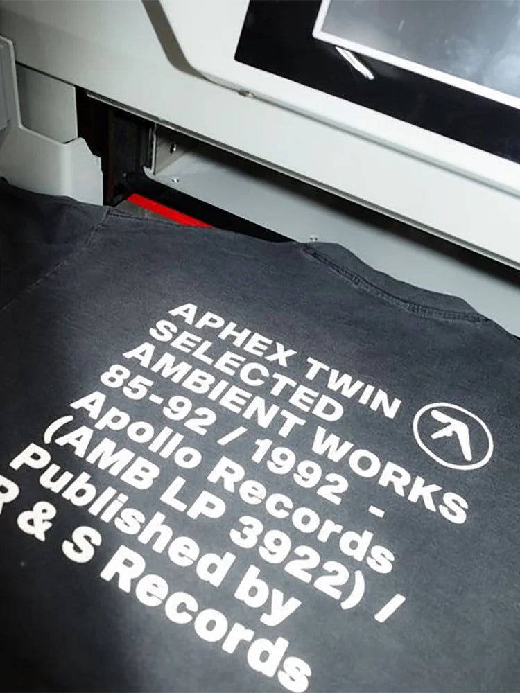 Graphic Aphex Twin T-shirt 100% Cotton vintage streetwear