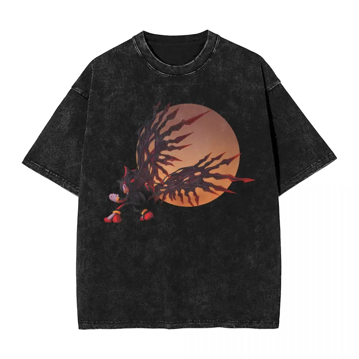 Graphic Hedgehog Shadow T-shirt 100% Cotton streetwear