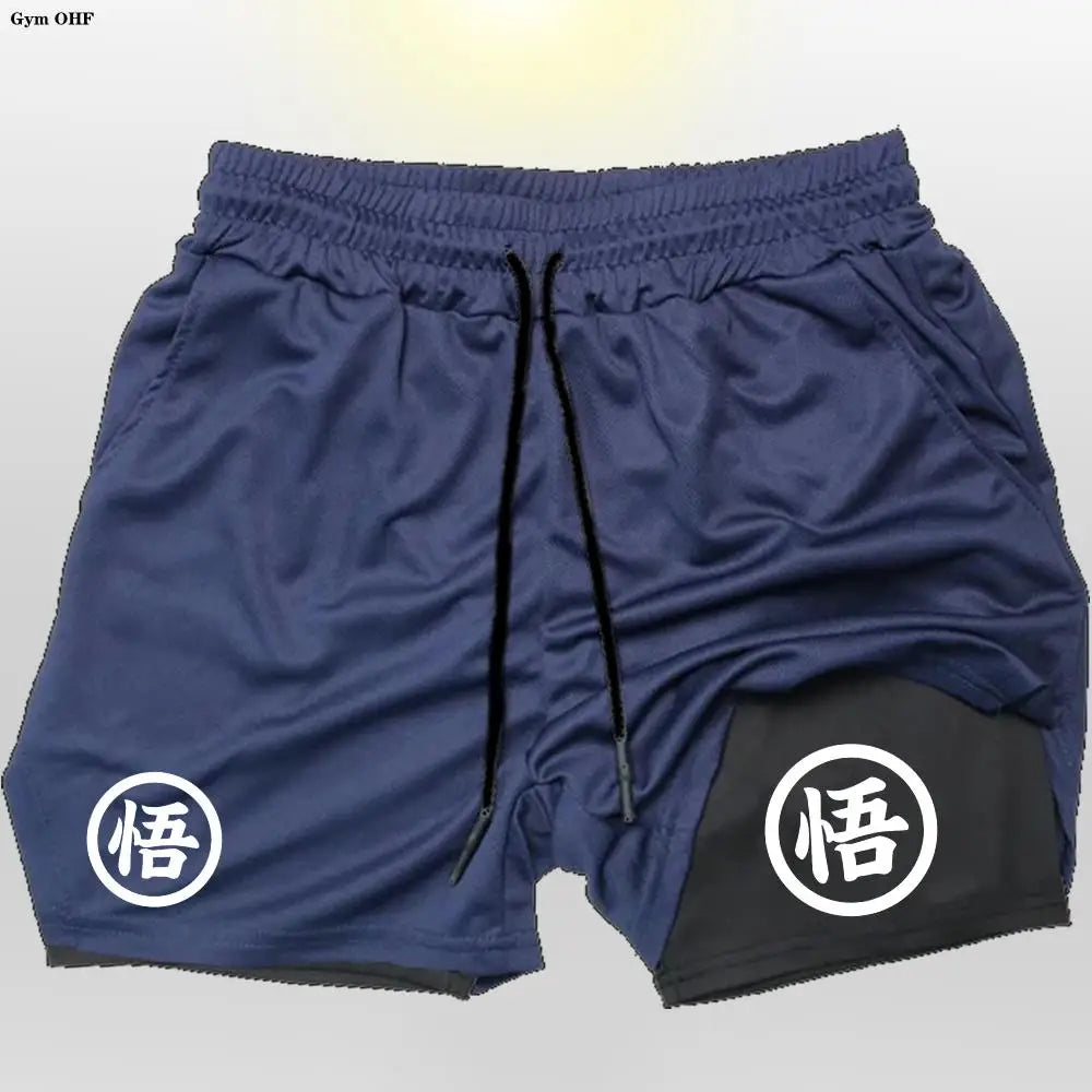 Graphic Goku Anime Running Shorts