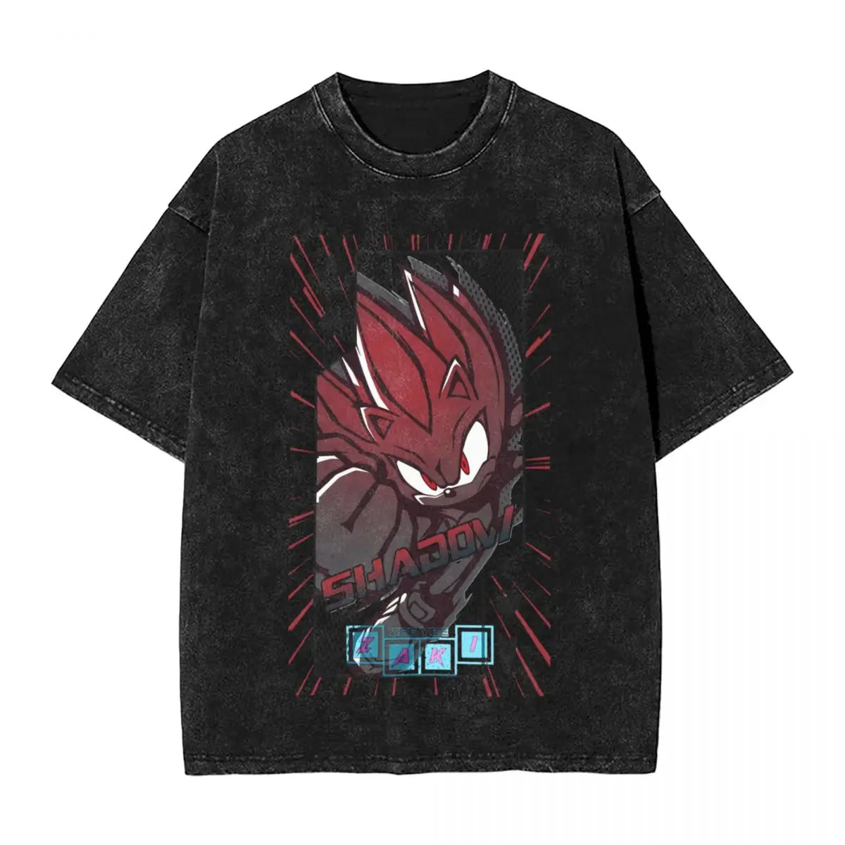 Graphic Hedgehog Shadow T-shirt 100% Cotton streetwear