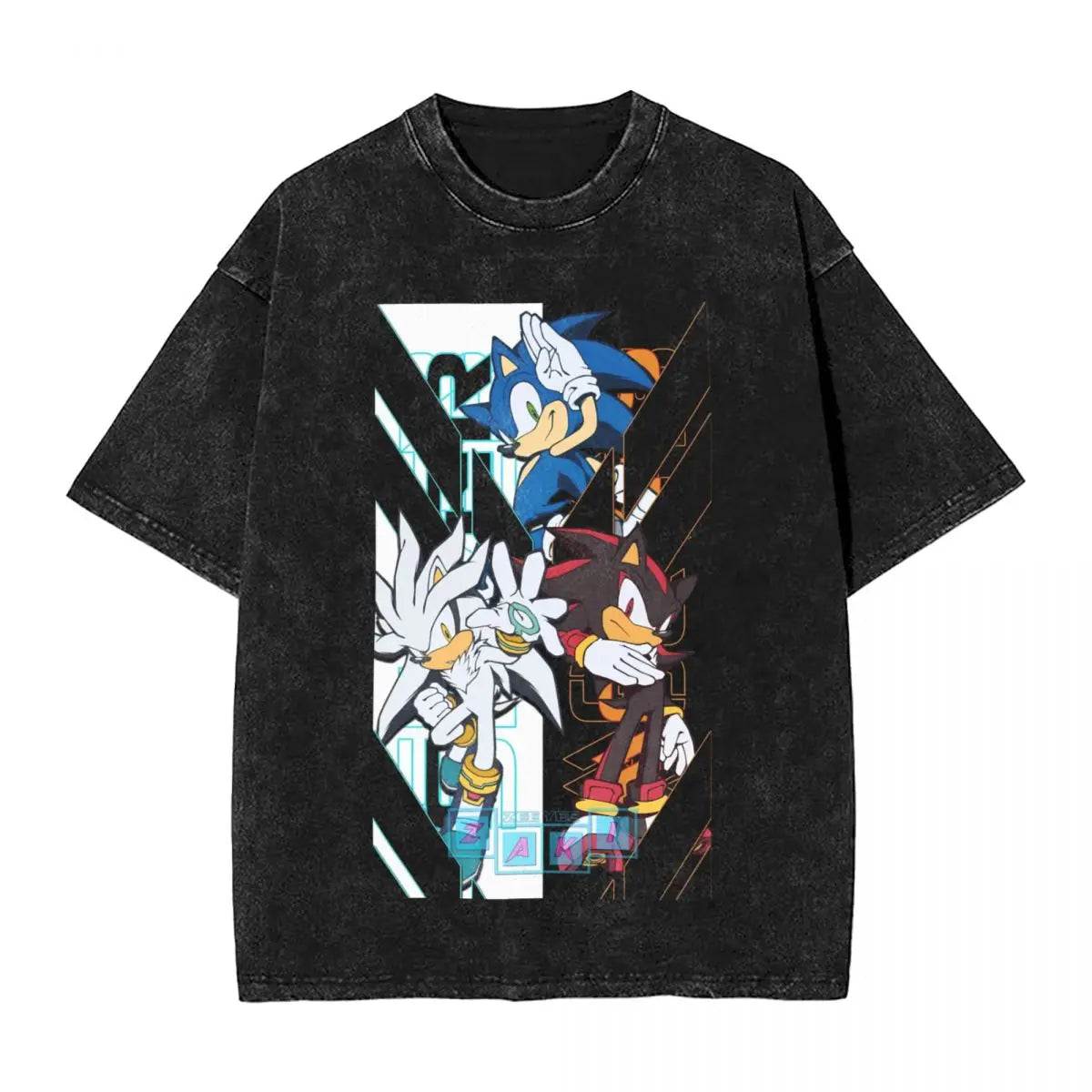 Graphic Hedgehog Shadow T-shirt 100% Cotton streetwear