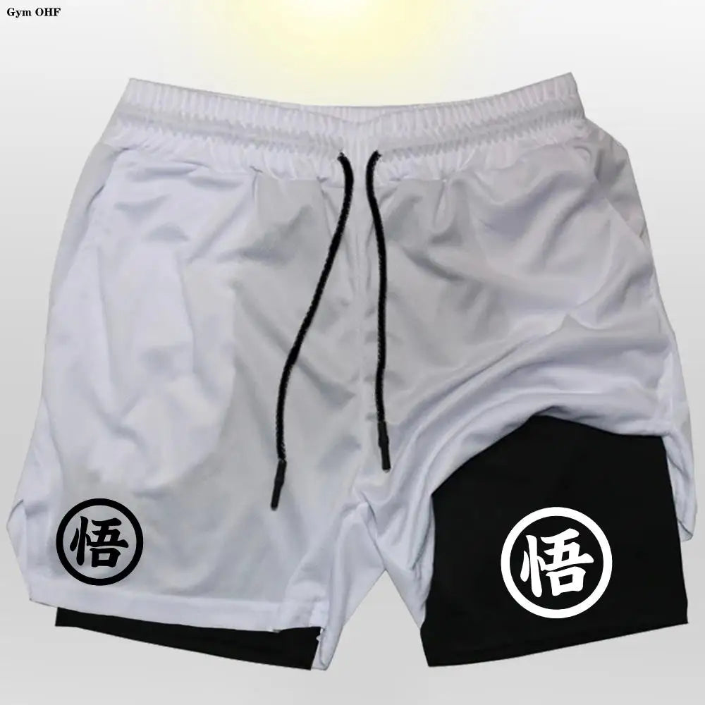 Graphic Goku Anime Running Shorts