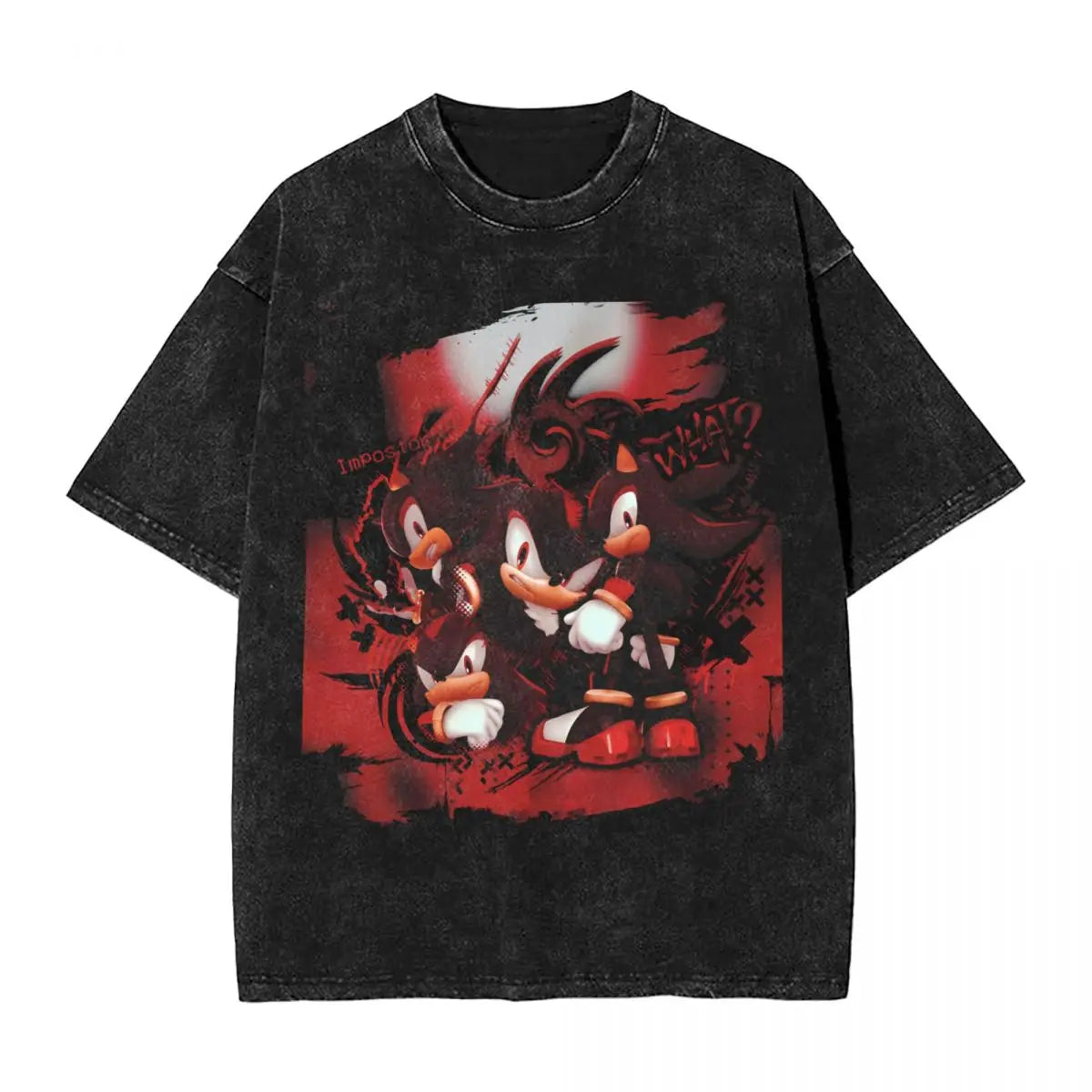 Graphic Hedgehog Shadow T-shirt 100% Cotton streetwear