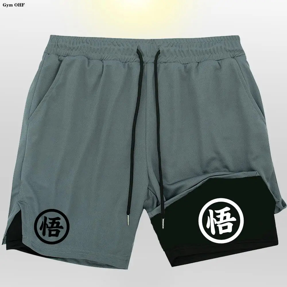 Graphic Goku Anime Running Shorts