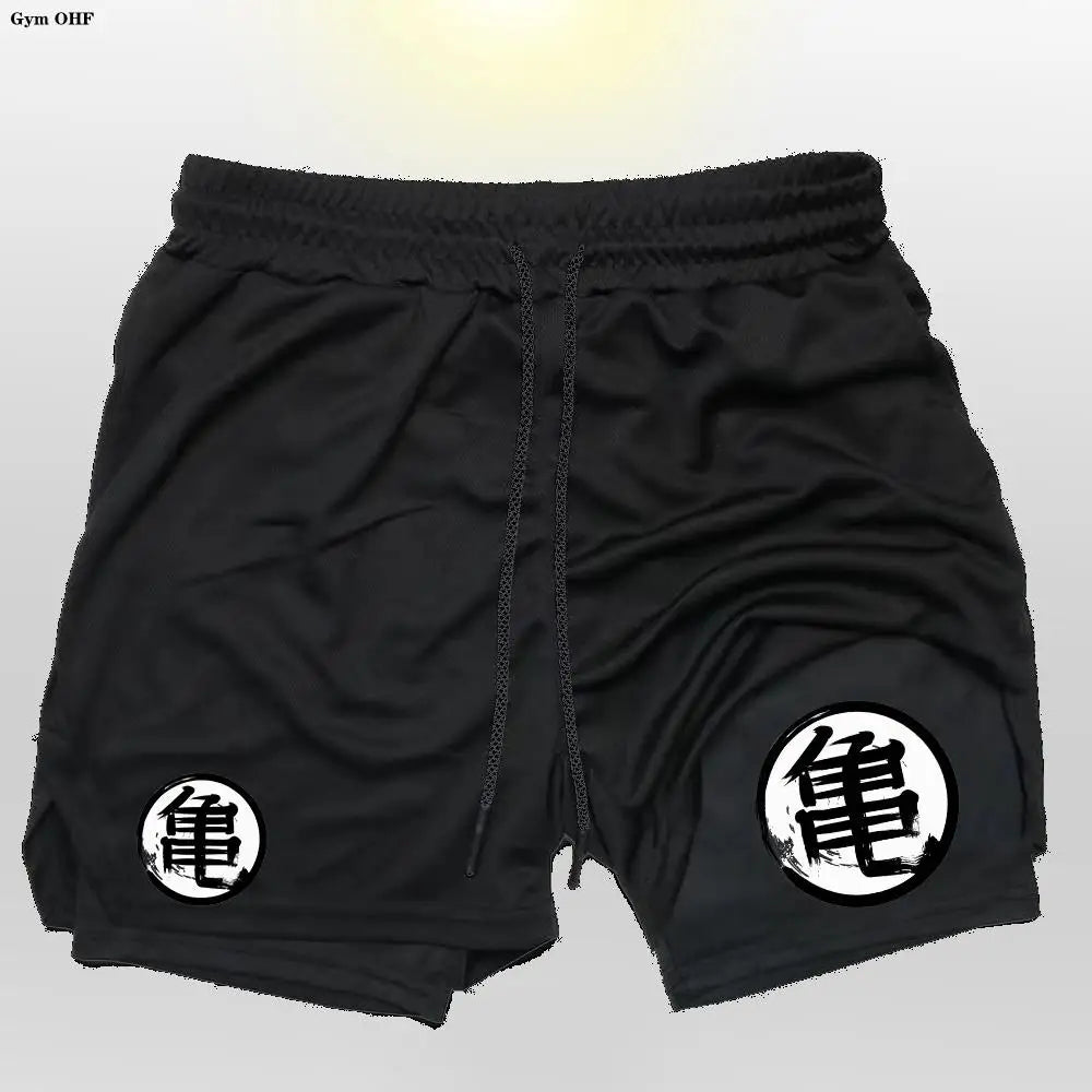 Graphic Goku Anime Running Shorts