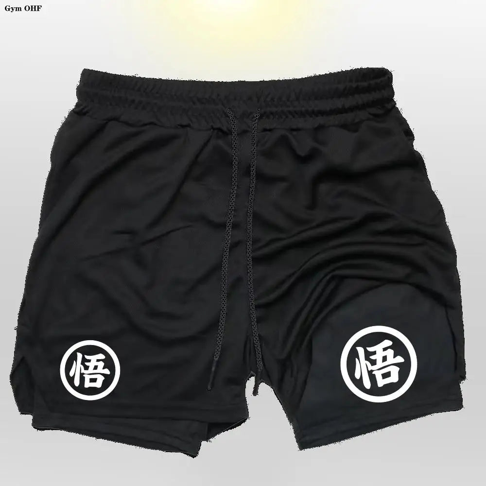 Graphic Goku Anime Running Shorts