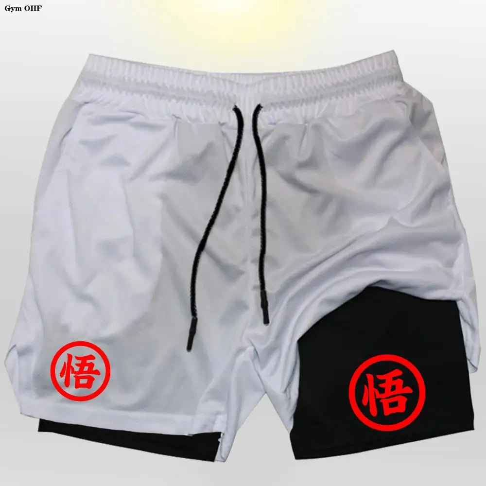 Graphic Goku Anime Running Shorts