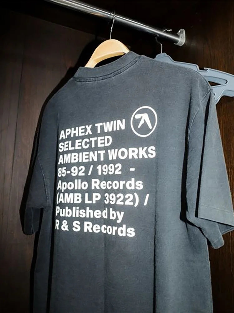 Graphic Aphex Twin T-shirt 100% Cotton vintage streetwear